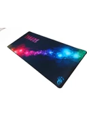 Throne Nebula 90X40CM 5mm Mikrofiber Yüzey Nano Teknoloji Kaymaz Zemin Dikişli Xxl Premium Mousepad - 5