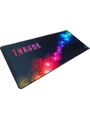 Throne Nebula 90X40CM 5mm Mikrofiber Yüzey Nano Teknoloji Kaymaz Zemin Dikişli Xxl Premium Mousepad - 4