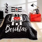 TAÇ BEŞİKTAŞ STRİPE LİSANSLI YATAK ÖRTÜSÜ SETİ - 1