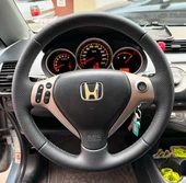 Honda Jazz Araca Özel Direksiyon Kılıfı (NOKTA DÜZ SİYAH İP) thumbnail 1