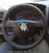 Volkswagen Transporter T5 Araca Özel Dikmeli Direksiyon Kılıfı thumbnail 1