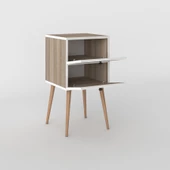 Kenzlife komodin kilitli sakura crd 74*39*39 komidin ahşap ayaklı kitaplık ayakkabılık kapaklı arkalıklı thumbnail 3