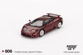 Mini Gt Bugatti EB110 GT Dark Red Metallic 806 thumbnail 2