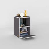 Kenzlife komodin yokatta gri 60*39*39 komidin kitaplık ayakkabılık kapaklı arkalıklı thumbnail 2