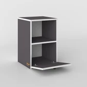 Kenzlife komodin yokatta gri 60*39*39 komidin kitaplık ayakkabılık kapaklı arkalıklı thumbnail 3