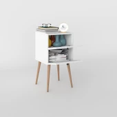 Kenzlife komodin kilitli hanami byz 74*39*39 komidin ahşap ayaklı kitaplık ayakkabılık kapaklı arkalıklı thumbnail 2