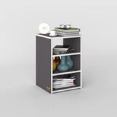Kenzlife komodin panpan gri 60*39*39 komidin kitaplık ayakkabılık - 2