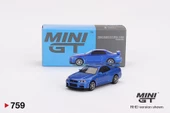 Mini Gt Nissan Skyline GT-R (R34) V-Spec Bayside Blue 759 thumbnail 1