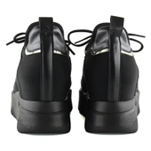 Erkan Saçmacı Eleanor Siyah Süet Streç Taşlı Gizli Dolgu Topuklu Günlük Ayakkabı - 5