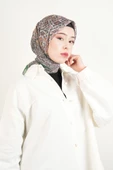 Etnik Desen Soft Eşarp - Yeşil - 2