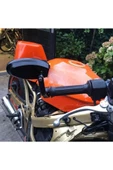 Motosiklet Gidon Aynası Oval - Kırmızı Renk Topuz - Supermto - 3
