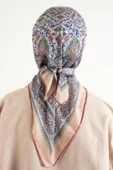 Etnik Desen Soft Eşarp - Petrol Yeşili - 3
