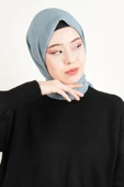 Pamuk Eşarp Mio Caz - Açık Mavi - 1