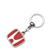 Honda Logolu Metal Anahtarlığı Krom Kaplamalı KIRMIZI thumbnail 2