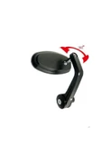 Motosiklet Gidon Aynası Oval - Gri (gümüş) Renk Topuz -Supermto - 4