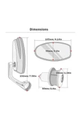 Motosiklet Gidon Aynası Oval - Gri (gümüş) Renk Topuz -Supermto - 5