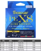 Seaguar Lure Edition 1.0 PE 150m Multicolor 8 Örgü İp Misina 0.165 mm 9.1kg Çeker - 3
