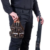 Deri Bacak Fişekliği - Savage - Kahve - 18'li thumbnail 9