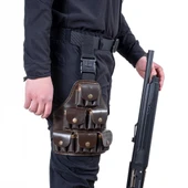 Deri Bacak Fişekliği - Savage - Kahve - 18'li thumbnail 11