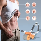 Valkyrie Karın Kası Göbek Eritici Abdominal Ab Roller Telefon Tutuculu Sayaçlı Turuncu - 3