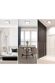 18w Siyah Kasa Siva Altı Kare Led Panel- sıva altı kare led spot- Yüksek Verim,enerji Tasarrufu ve uzun ömür - 5