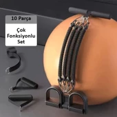 Valkyrie Çok Fonksiyonlu 10 Parça El Ayak Göğüs Kapı Yayı Egzersiz Fitness Spor Seti - 9