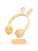 Sarı Tavşanlı MZ-08R Başa Takılan Bluetooth Kulaklık - 1