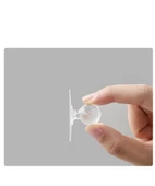 4 lü Şeffaf Kristal Görünümlü Dolap Çekmece Mobilya Kulpu Topuzu Kapı Askı Klozet Tutacak Kulp thumbnail 6