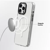 Apple iPhone 16 Pro Kılıf M-safe Şarj Özellikli YoungKit Crystal Color Serisi Kapak - 8