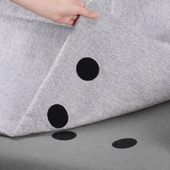 10 lu Halı Paspas Kilim Kaydırmaz Yapıştırma Bandı Minder Örtü Sabitleyici Çift Taraflı Cırt Bant - 6