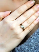 Doğal Taş Aytaşı Doğal Taşlı Ayarlanabilir Antik Kadın Yüzük euy54ay thumbnail 1