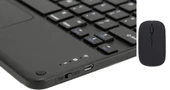 GTX Jaculus Tablet 10.4" Uyumlu Kablosuz Bluetooth Şarjlı TouchPad'li Klavye Mouse Seti - Siyah thumbnail 2