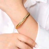 5 gr(gram) 6 mm 22 Ayar İşçiliksiz Bilezik TBC0005-1 - 2