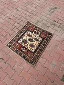 87x96 cm Küçük Boy El Dokuma Nostalji Kilim Küçük Dekoratif Halı - 1