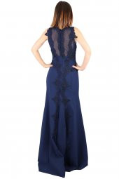 Fierte Kadın Büyük Beden Abiye Elbise Tn7640 Yuvarlak Yaka Düğün Mezuniyet Mürdüm Fuşya - 6