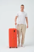 Keo-Plus Turuncu Büyük Boy Silikon Kırılmaz PP Valiz - 4