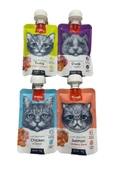 Tasty Meat Paste Taze Sıvı Kedi Ödül Maması Kedi Ödül Maması 4x90gr - 1