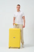 Keo-Plus Sarı Büyük Boy Silikon Kırılmaz PP Valiz thumbnail 8
