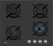 Simfer T3031 4 Gözü Gazlı Set Üstü Cam Ocak - Siyah - 2