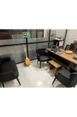 ARYANS HOME Ahşap Ayaklı Siyah Deri Ofis Koltuk Takımı Büro Koltuk Ve Kanepeleri Deri Ofis Büro Mobilyası thumbnail 8