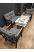 Aryans Home Mobilya Dekorasyon Balkon-bahçe-kafe Çay Seti Koltuk Oturma Takımı-oturma Grubu, Ofis Koltuğu - Sehpa Hariç - 3