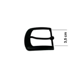 Kemer Tokası 3,5 cm Siyah Boyalı Hafif Ürün (Leathercraft, Deri Hobi) - 4