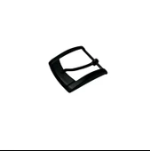 Kemer Tokası 3,5 cm Siyah Boyalı Hafif Ürün (Leathercraft, Deri Hobi) - 3