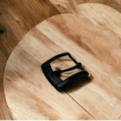 Kemer Tokası 3,5 cm Siyah Boyalı Hafif Ürün (Leathercraft, Deri Hobi) - 1