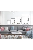 Harikabirev HARİKABİREV|KREM-GOLD RENK SOFT ÇİÇEK VE SOYUT KOMBİN 2 |ÇERÇEVELİ CAM TABLO 3LÜ DİKEY - 7
