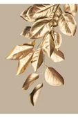 Harikabirev HARİKABİREV|KREM-GOLD RENK  SOYUT GOLDEN YAPRAK KOMBİN |ÇERÇEVELİ CAM TABLO 3LÜ DİKEY thumbnail 4
