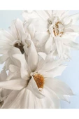 Harikabirev HARİKABİREV|BEYAZ ÇİÇEKLER KOMBİNİ 01 |ÇERÇEVELİ CAM TABLO  3LÜ DİKEY thumbnail 4