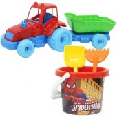 Spiderman Traktör Plaj Set 03514 - 1