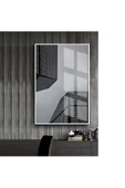Harikabirev HARİKABİREV|SİYAH-BEYAZ BİNA GÖRÜNÜŞ MODEL 1 |ÇERÇEVELİ TEMPERLİ CAM TABLO TEKLİ DİKEY thumbnail 1