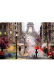 Harikabirev Hari?kabi?rev|beyaz-kirmizi-pembe Eifel Kulesi? Tablo 2 |tekli? Çerçevesi?z Yatay Kanvas Tablo thumbnail 3
